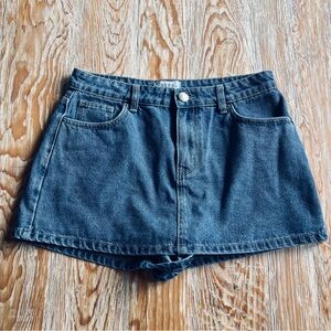Blue Denim Mini Skirt